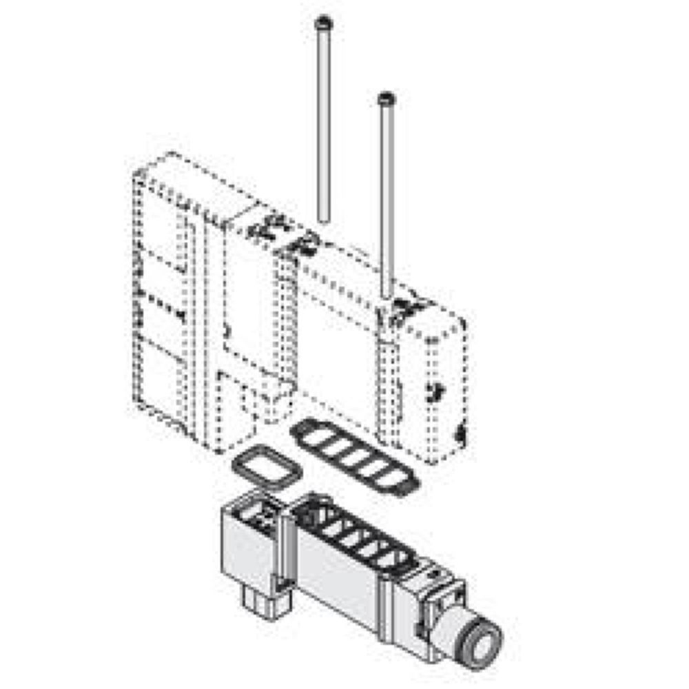 SMC SY50M-38-1A-C8. SY5000, Individuelle Versorgungseinheit/Entlüftungseinheit