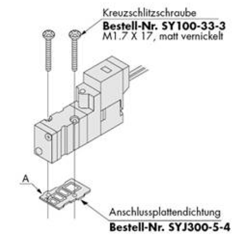 SMC SYJ300-10-2A-Q. Abdeckplatteneinheit