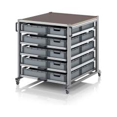 EG SW 134 1210 6417. Systemwagen im Palettenformat, 130x126,2x134,6 cm