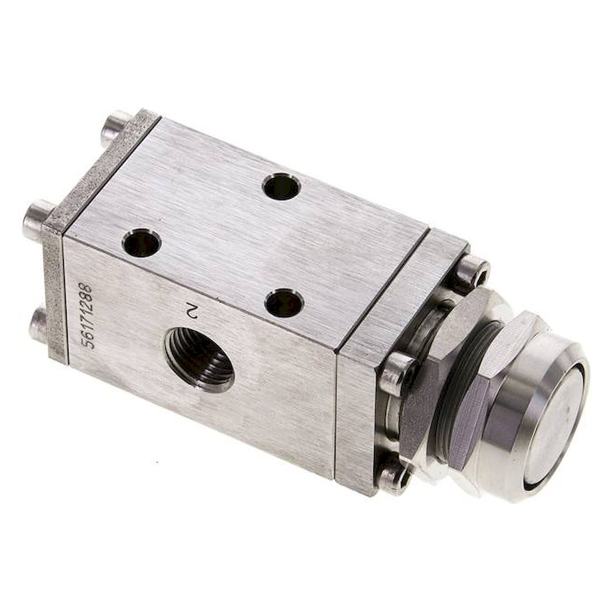 T 05 311 P ESG. 3/2-Wege (NC/NO)-Drucktastenventil G 1/4", Federrückstellung