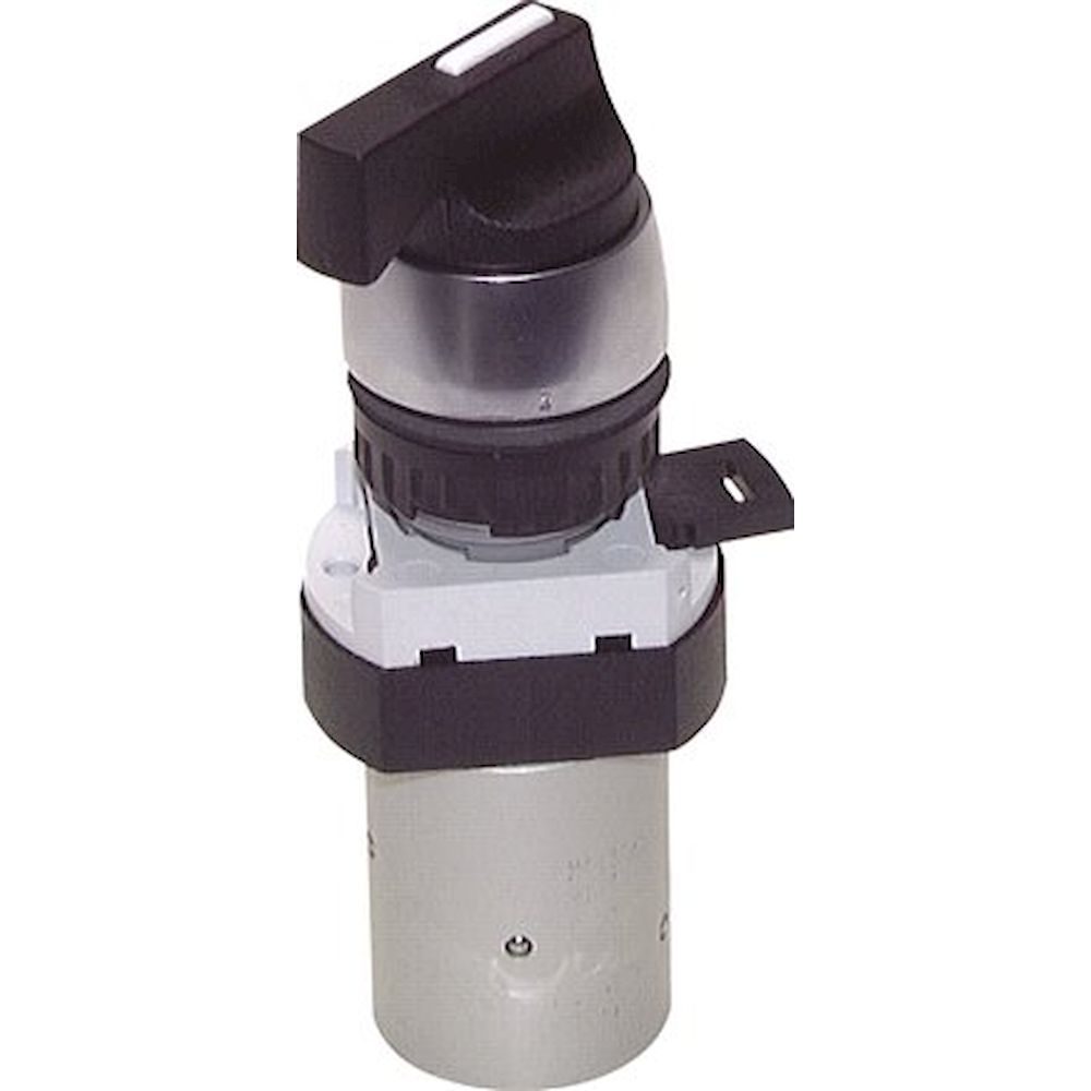 Airtec T 22 513. 5/2-Wege Drehschalter-Ventil, schwarz (22,5mm), M5