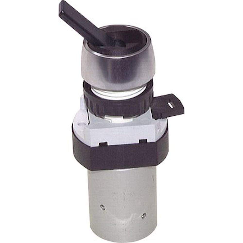 Airtec T 22 516. 5/2-Wege Kipphebel-Ventil, schwarz (22,5mm), M5