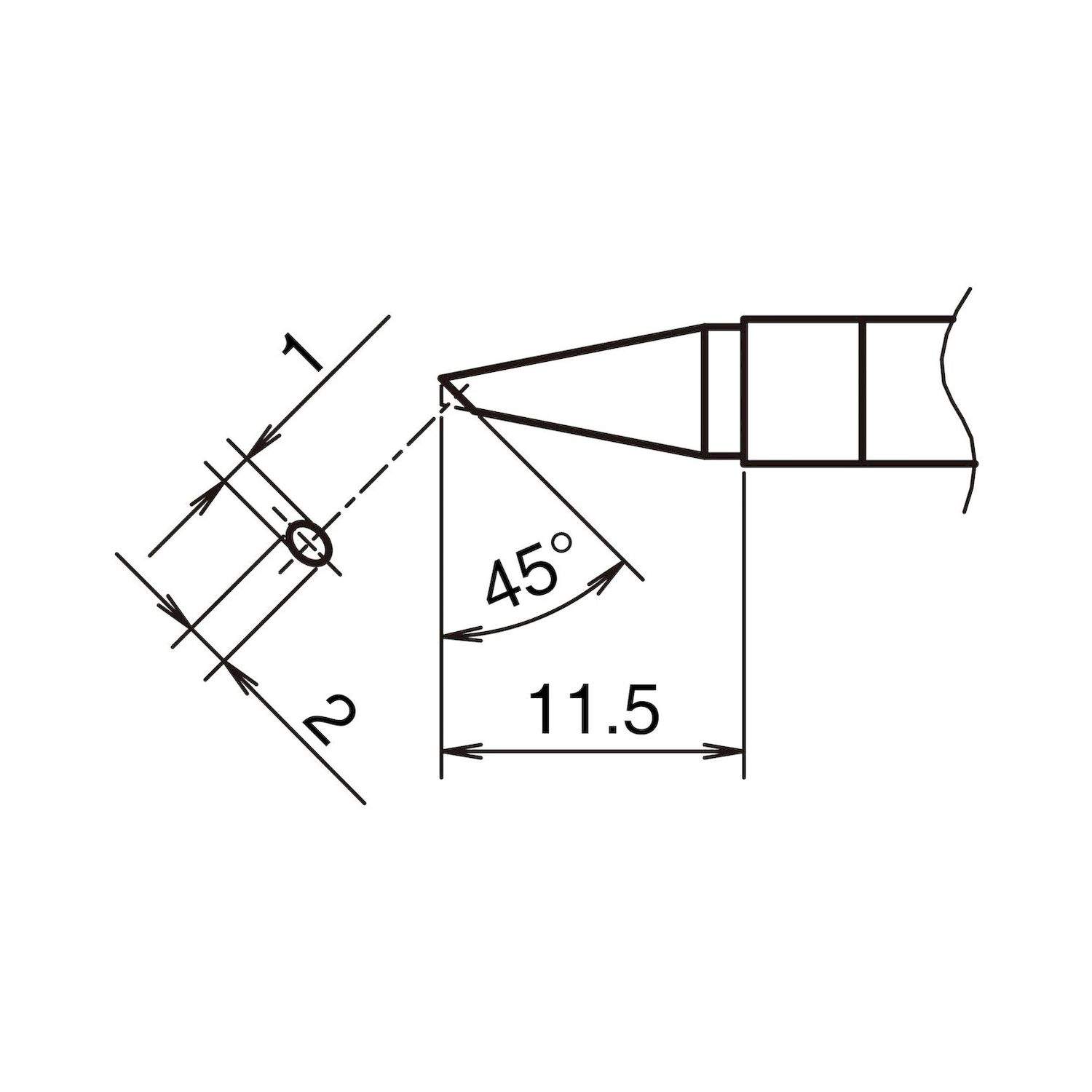 Hakko T39-BC1020. Aktiv-Lötspitze Format 1020BC für Lötkolben FX 9701