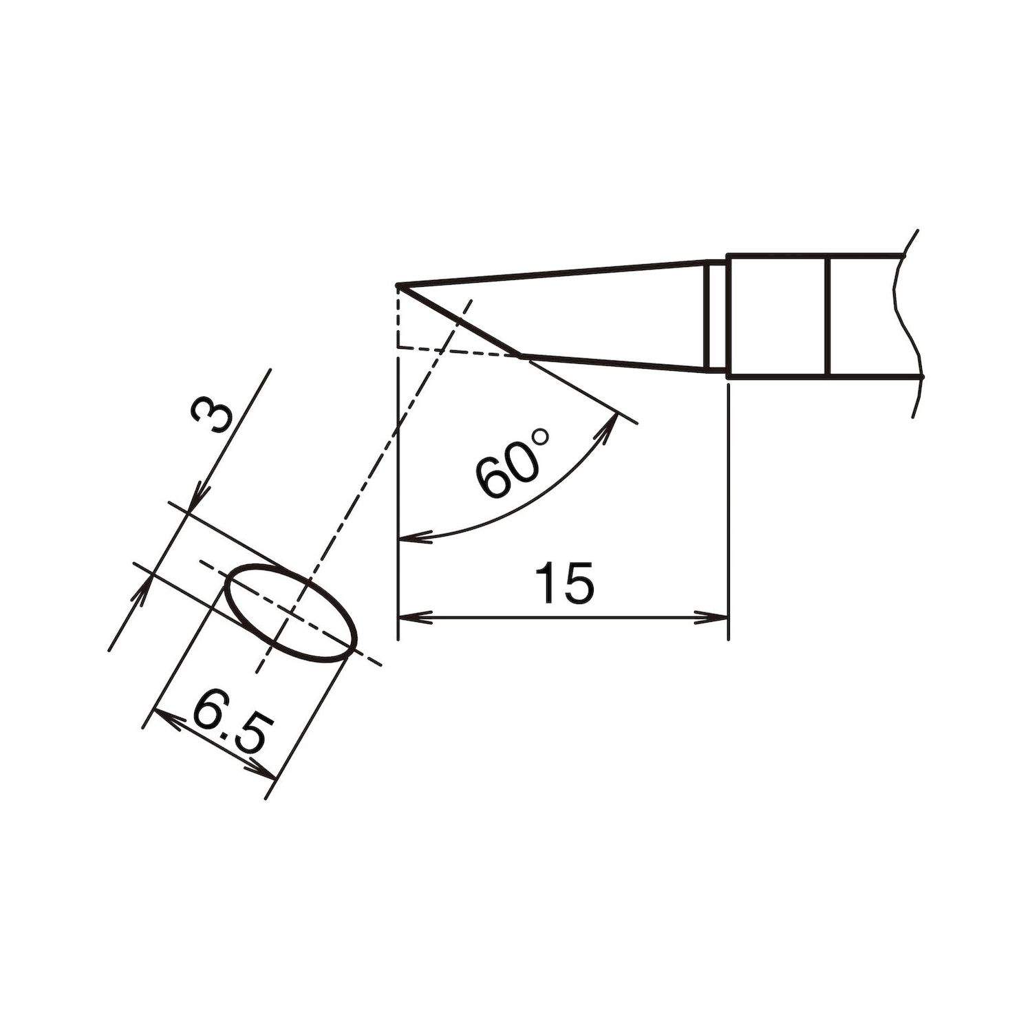 Hakko T39-BC3065. Aktiv-Lötspitze Format 3065BC für Lötkolben FX 9701 