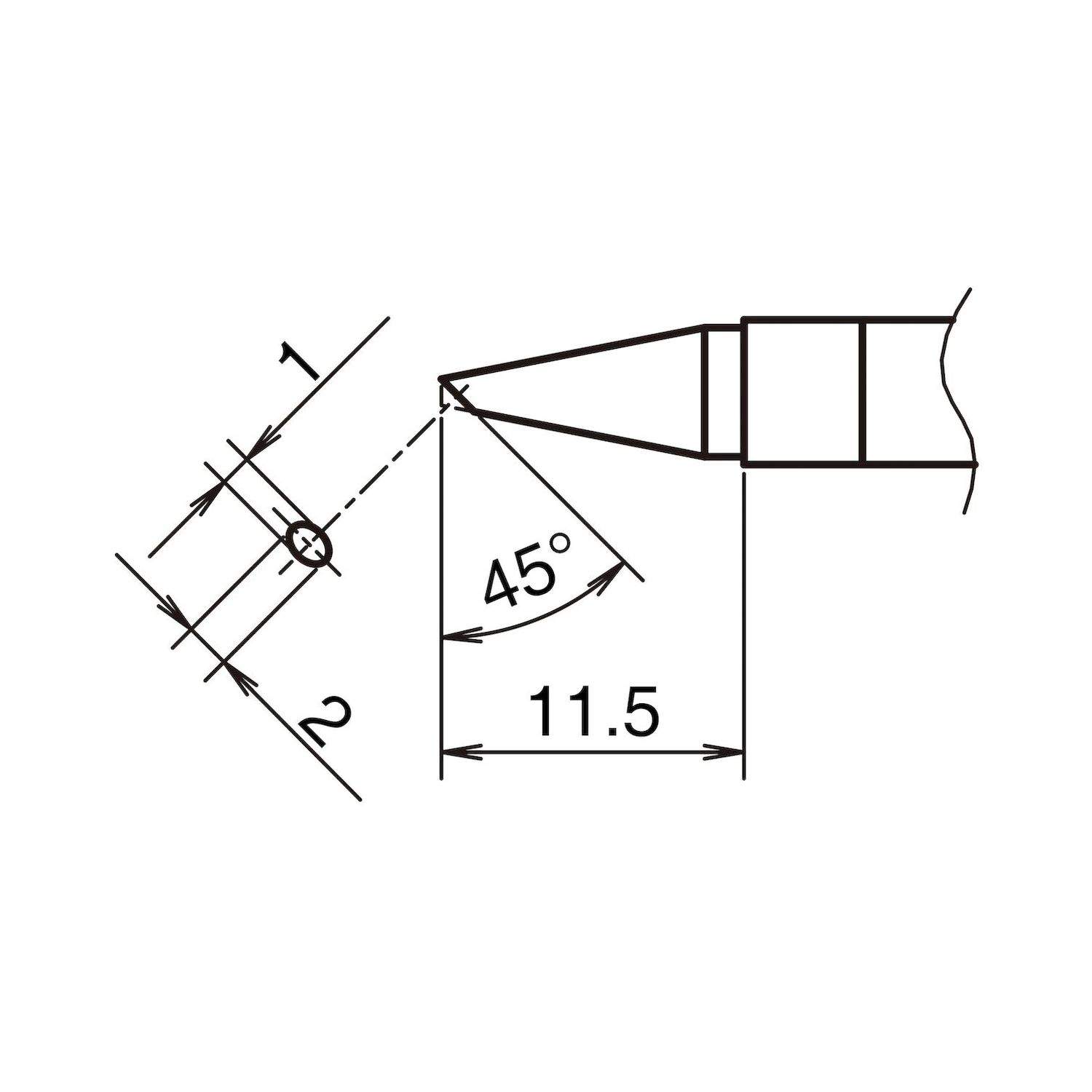 Hakko T39-BCF1020. Aktiv-Lötspitze Format 1020BCF für Lötkolben FX 9701