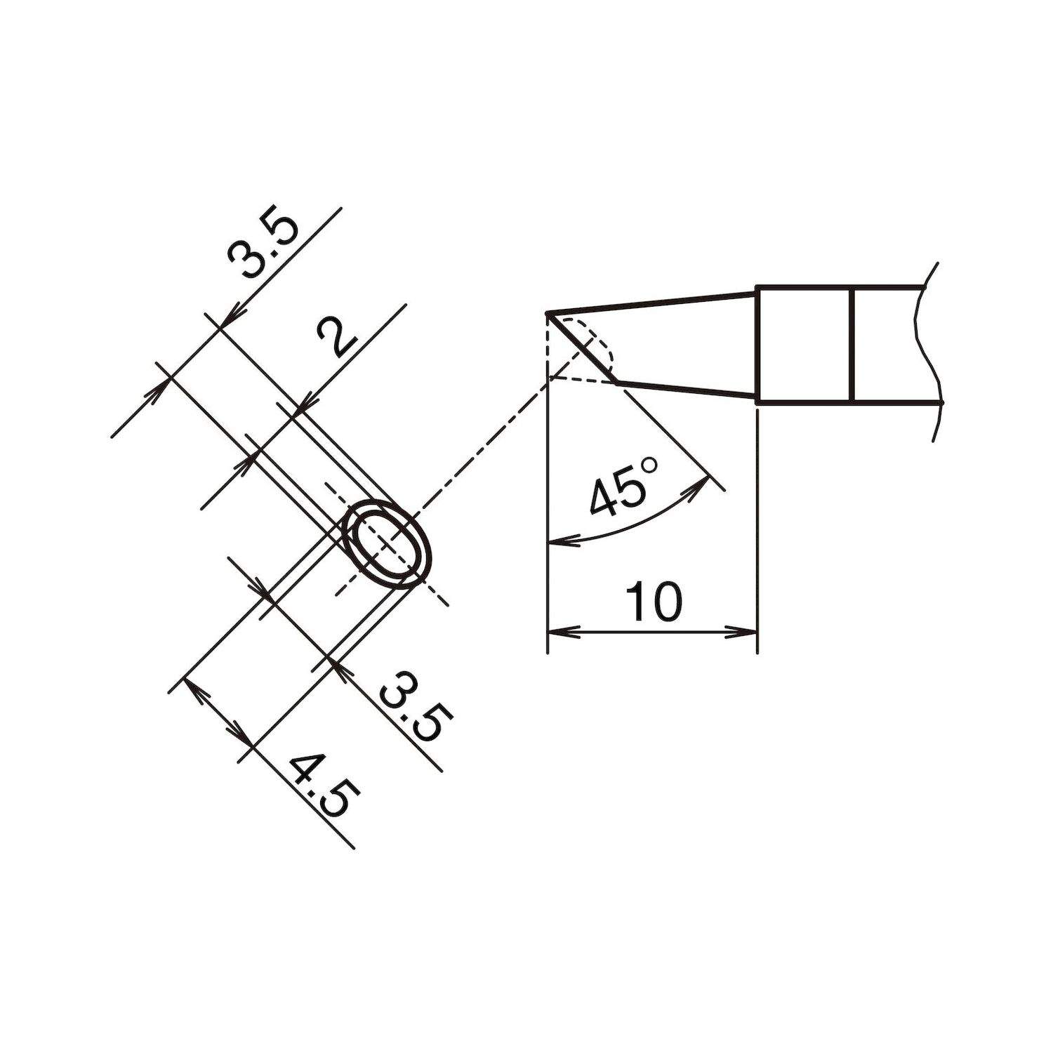 Hakko T39-BCM3545. Aktiv-Lötspitze Format 3545BCM - Depot für Lötkolben FX 9701