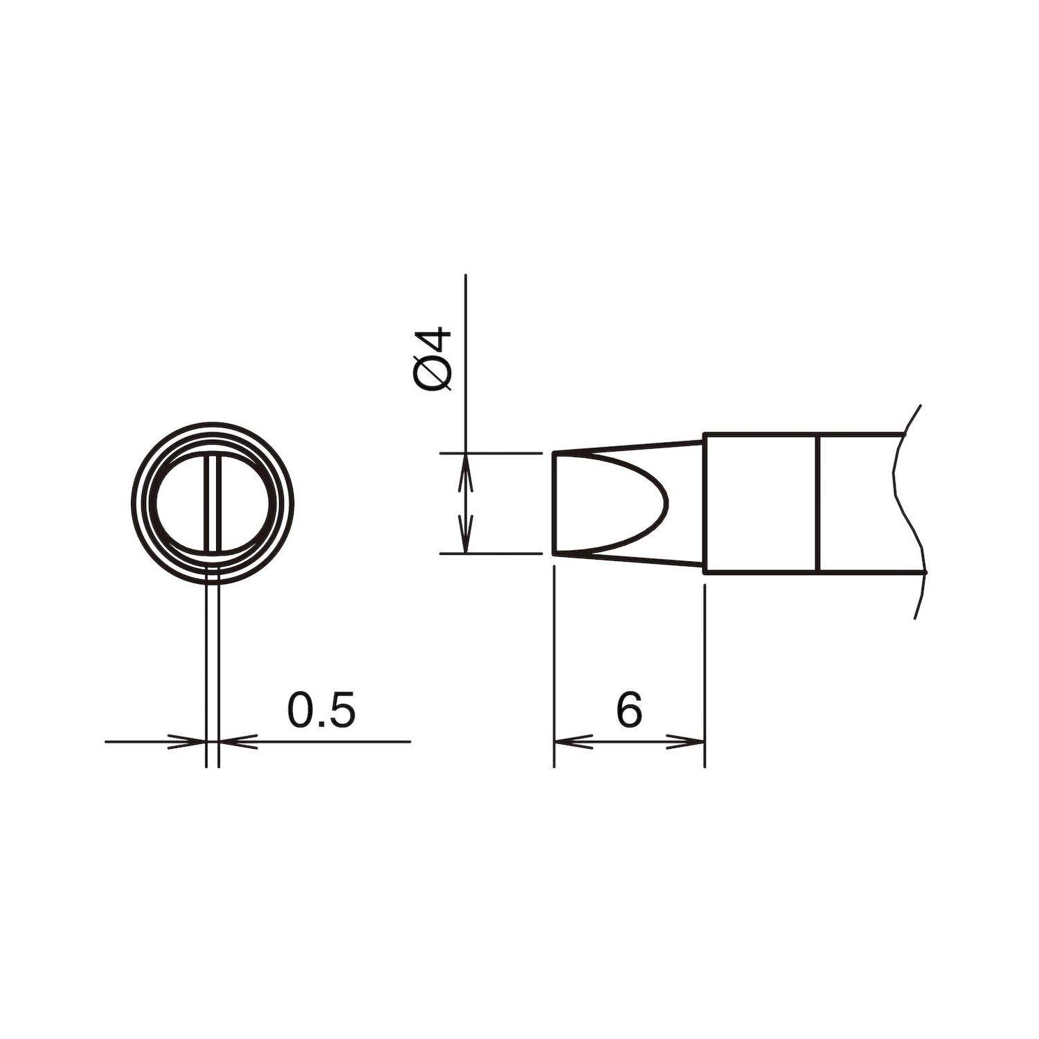 Hakko T39-DS4. Aktiv-Lötspitze Format 4DS für Lötkolben FX 9701