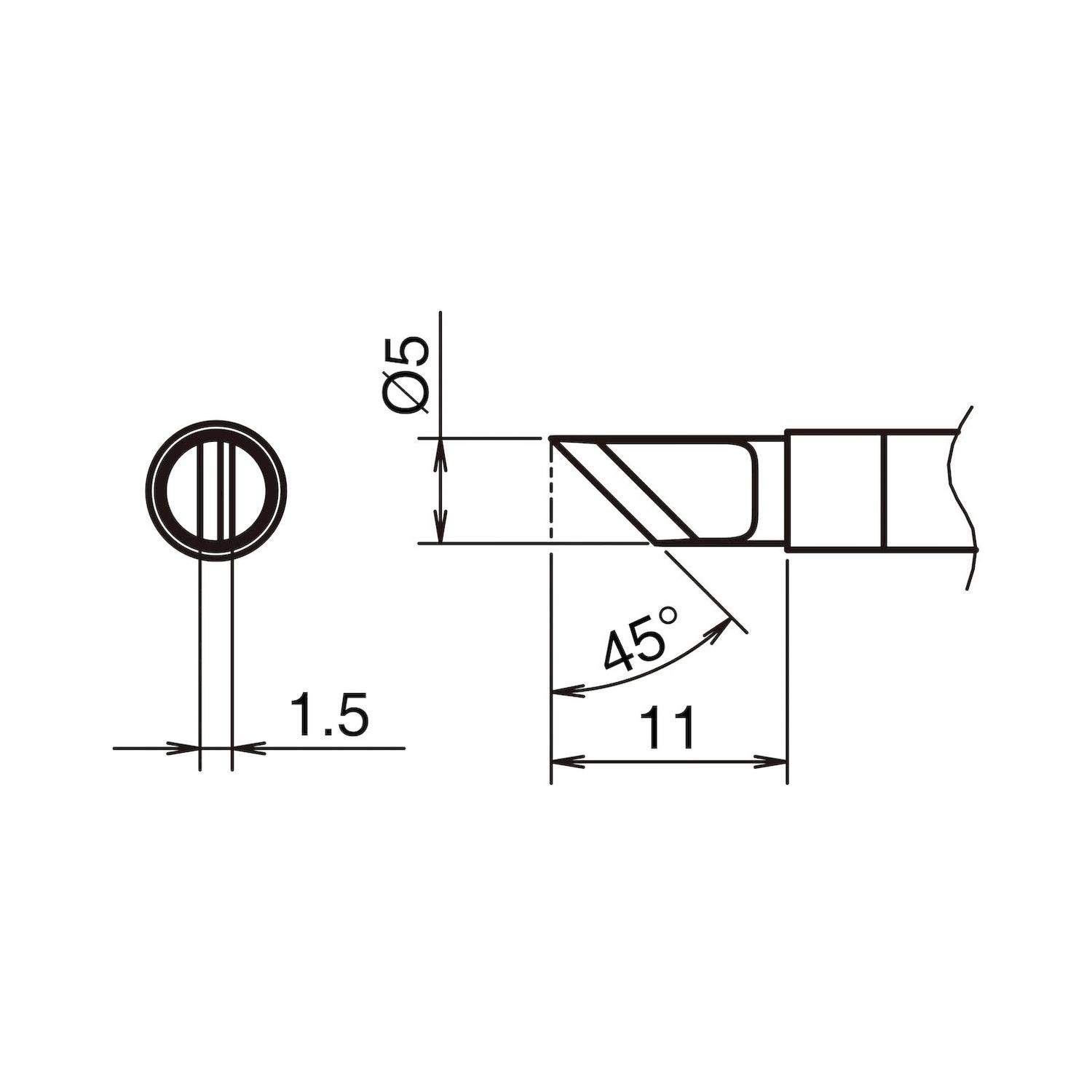 Hakko T39-KR. Aktiv-Lötspitze Format KR für Lötkolben FX 9701