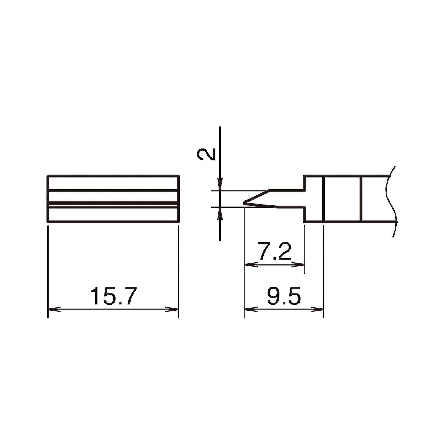Hakko T39-SP157. Aktiv-Lötspitze Format 15.7SP - Spatula für Lötkolben FX 9701 