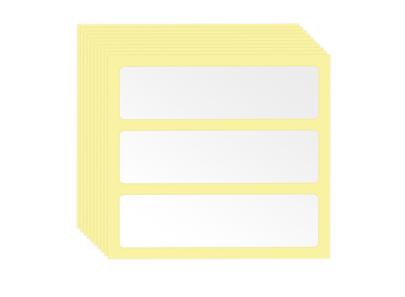 TB KES S. 10 sheets of 3 rack drawer adhesive labels, 6x1,6 cm