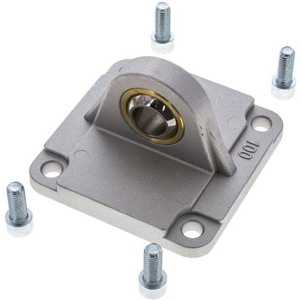 TE 100 ALU. ISO15552-Laschenschwenkbefestigung (sphär) 100mm Aluminium