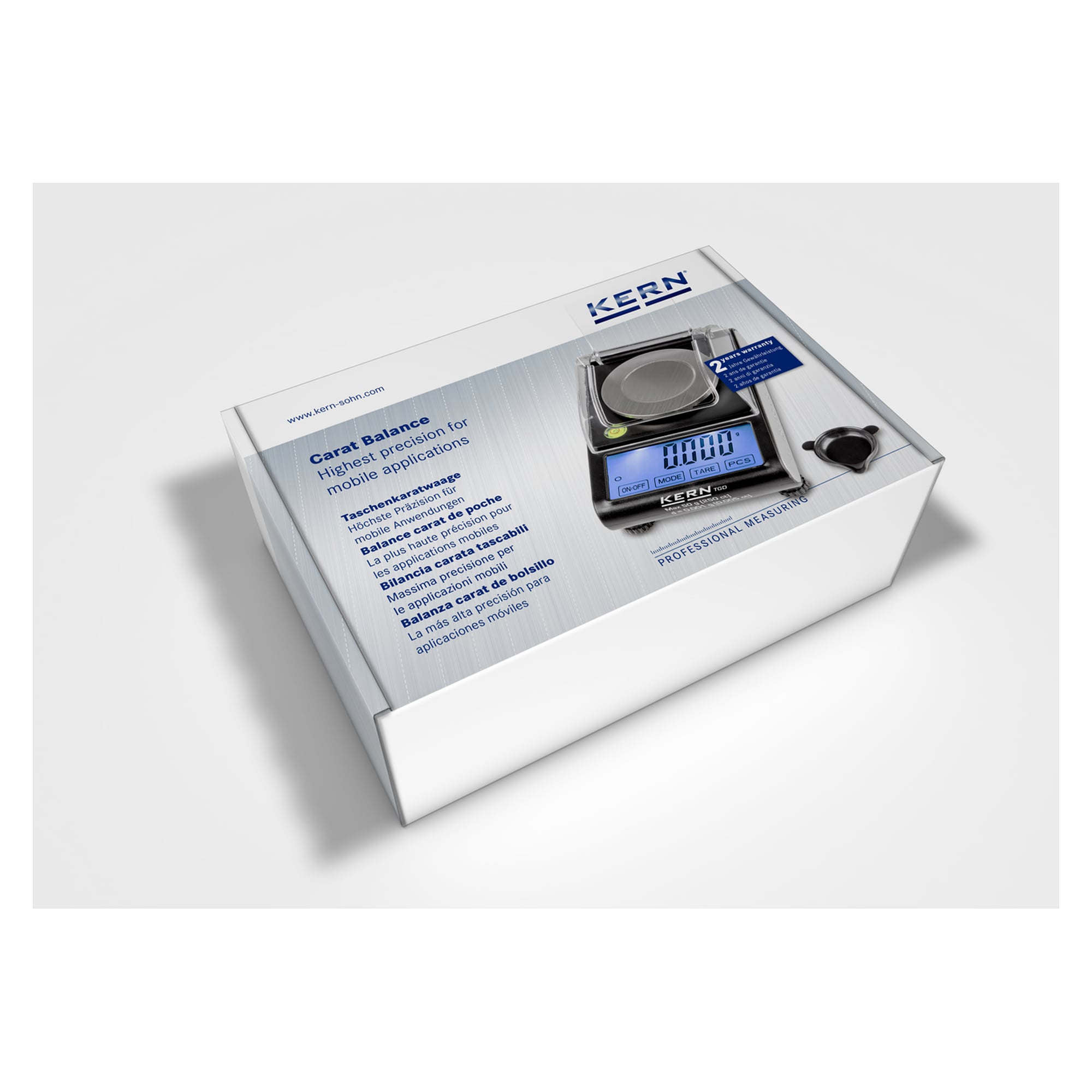 Taschenkaratwaage 50 g Ablesbarkeit 0