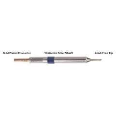 Thermaltronics K60BVF010. Soldering tip bevelled 60° 1,00mm (0,04"), only bevelled surface tinned