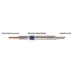 Thermaltronics K60BVF030. Soldering tip bevelled 45° 3,00mm (0,12"), only bevelled surface tinned