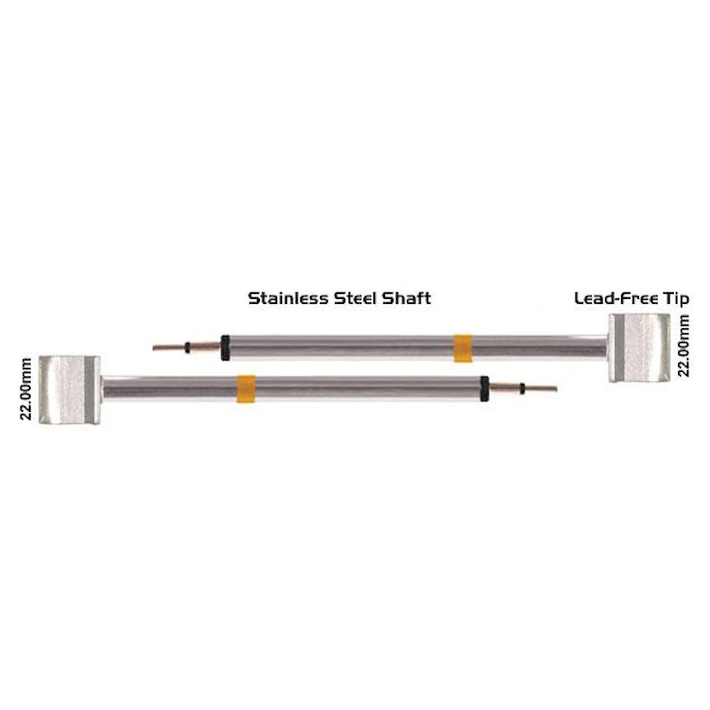 Thermaltronics K70TZ220. pair of tweezers blade 22,10mm (0,87")