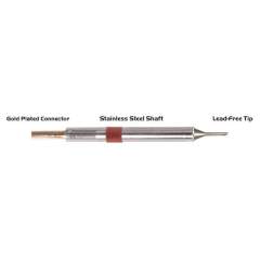 Thermaltronics K80BVF010. Soldering tip bevelled 60° 1,00mm (0,04"), only bevelled surface tinned