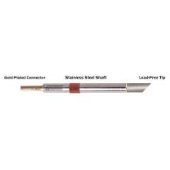 Thermaltronics K80BVF060. Soldering tip 45° 6.00mm (0.24"), tinned bevelled surface only
