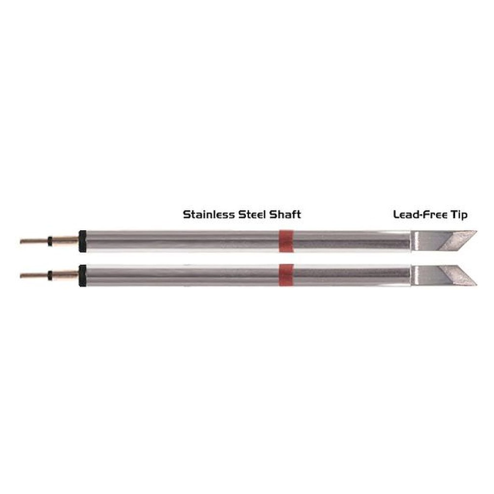 Thermaltronics K80TZ025. Pinzetten-Paar, Messerform, verzinnter Bereich 2,03mm (0,08")
