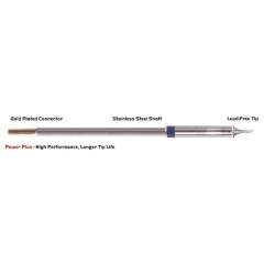 Thermaltronics M6BV010H. Soldering tip bevelled 60° 1.10mm (0.04"), Power Plus