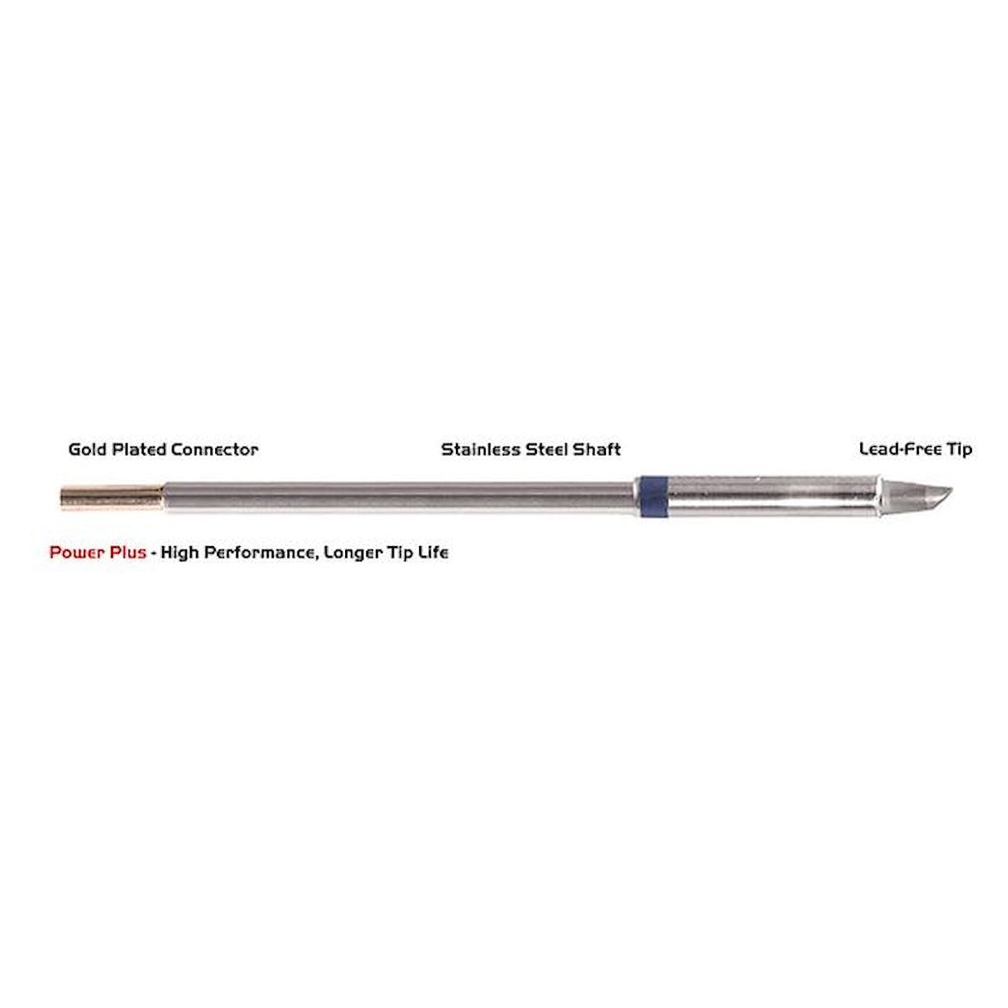 Thermaltronics M6BV030H. 45° 3.00mm (0.12"), Power Plus, bevelled soldering tip