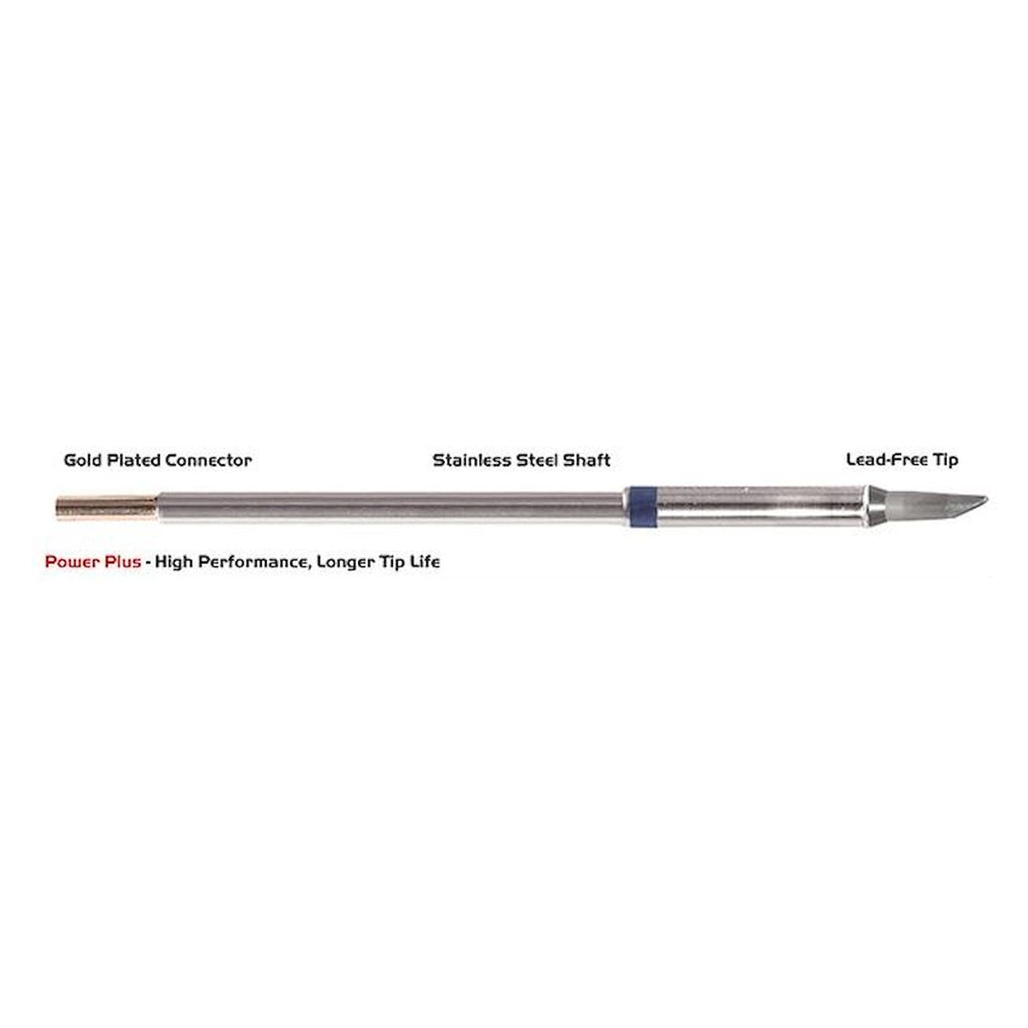 Thermaltronics M6DS023H. 60° 3.10mm (0.122") Power Plus Hoof Shape Soldering Tip