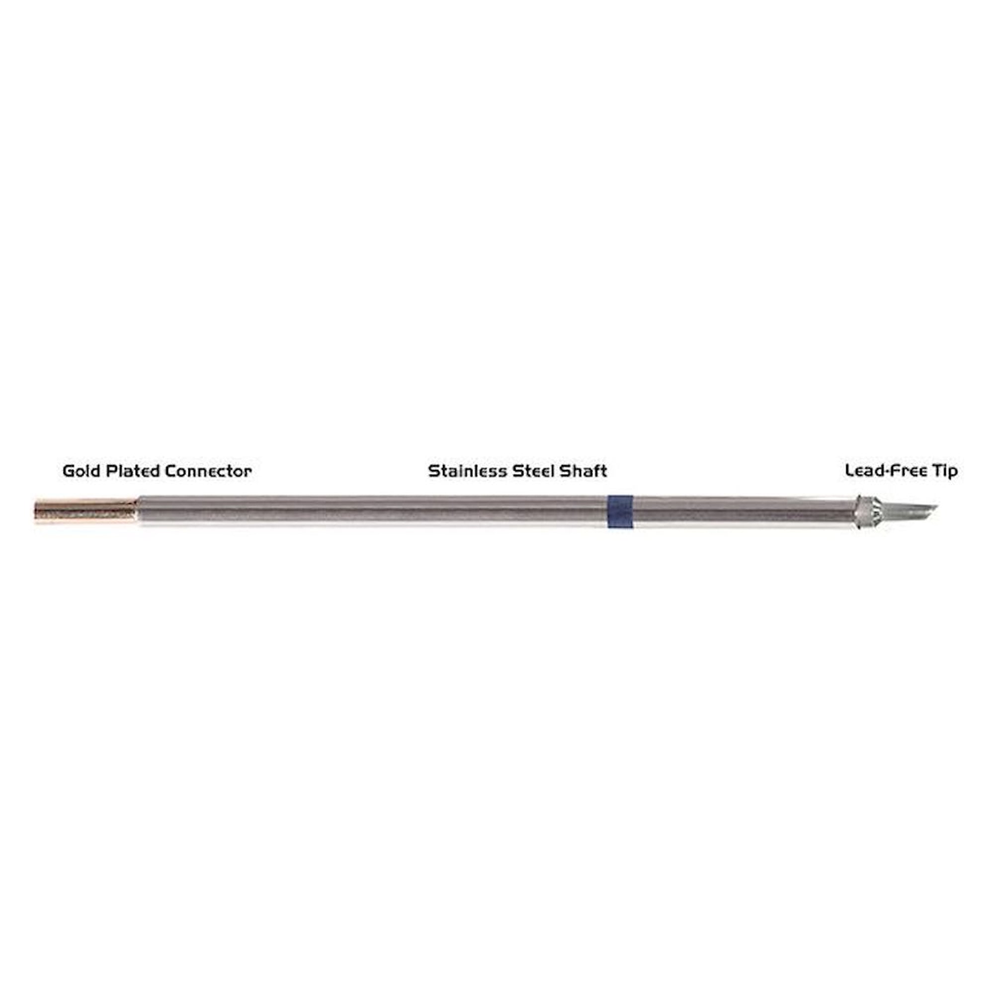 Thermaltronics M6WV020. Soldering tip hoof shape w/Dent 45° 2,00mm (0,08")