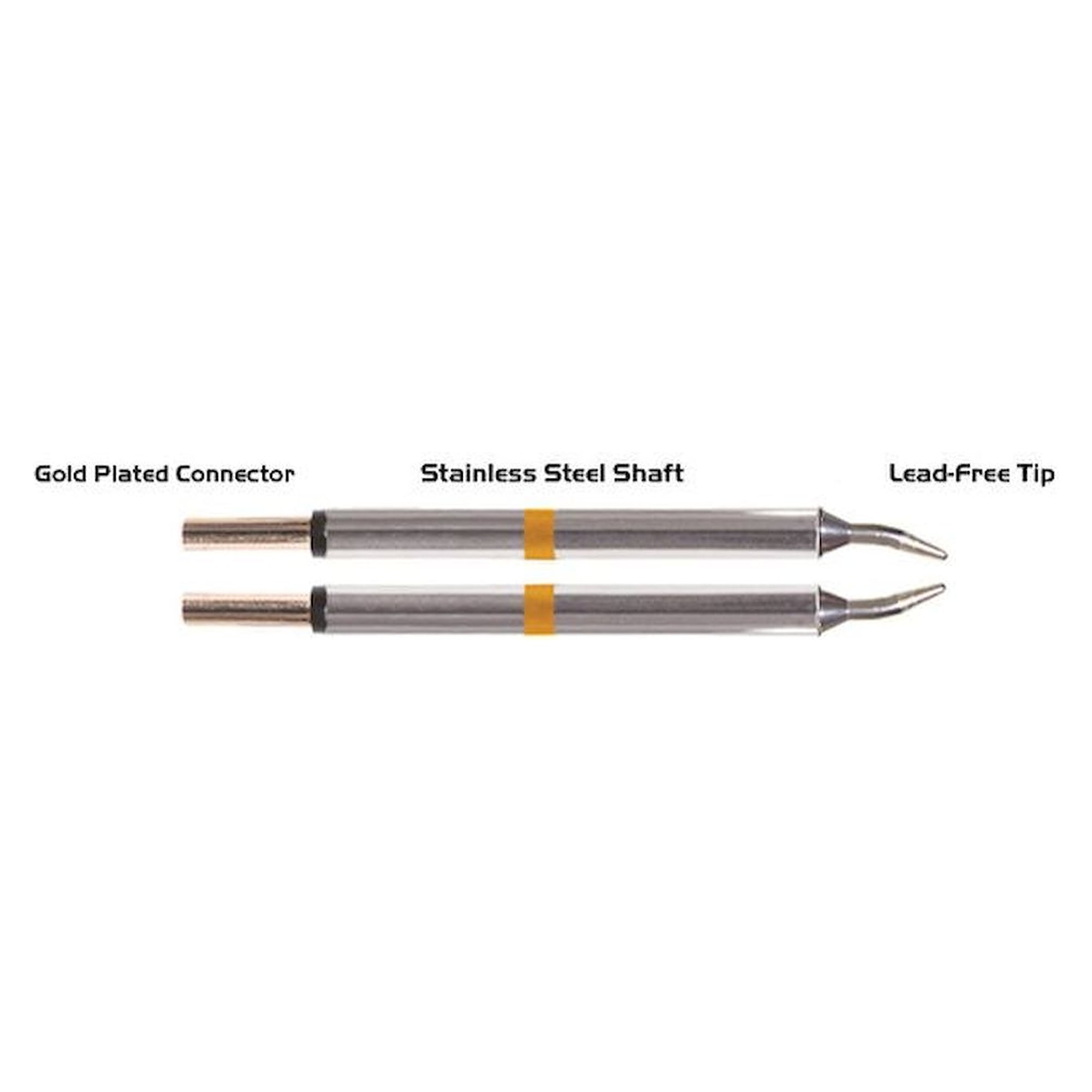 Thermaltronics M70TZ010. pair of tweezers conical 1,0mm (0,04")