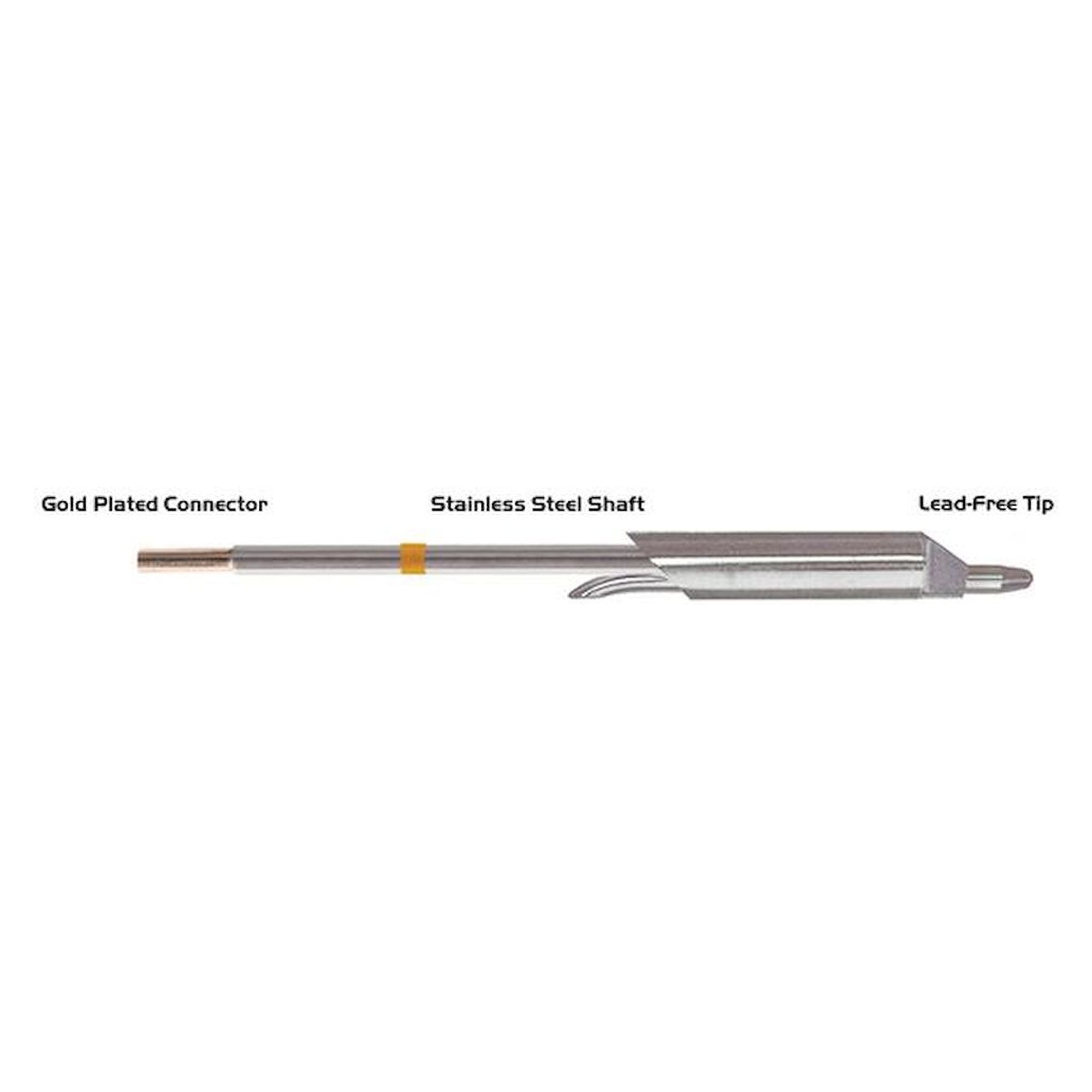 Thermaltronics M75DT004L. Desoldering tip D-Inside 1.10mm (0.04"), long range