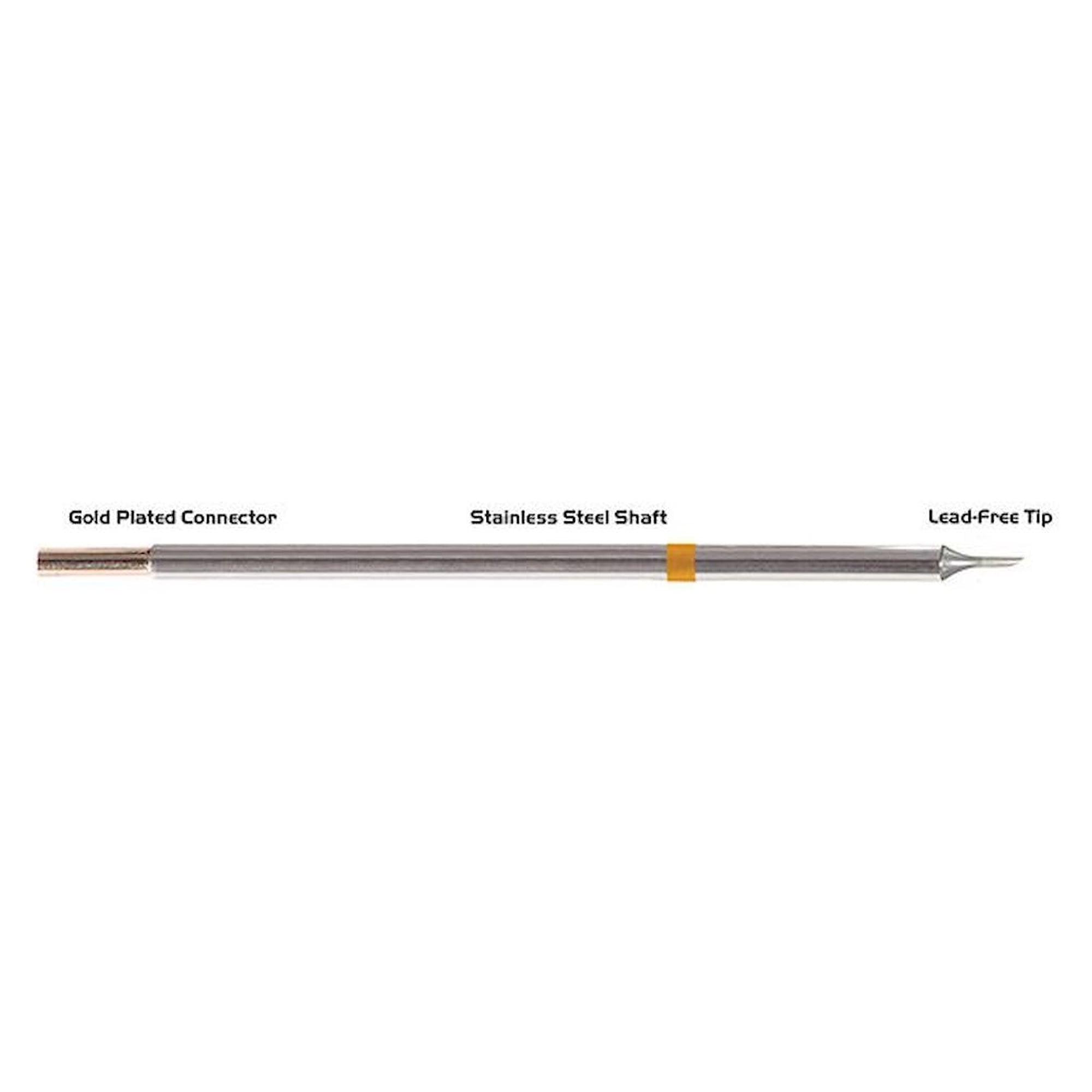 Thermaltronics M7BV010. Soldering tip bevelled 60° 1,00mm (0,04")