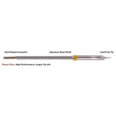 Thermaltronics M7BV010H. Soldering tip bevelled 60° 1.10mm (0.04"), Power Plus