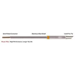 Thermaltronics M7BVF050H. Soldering tip beveled 45° 5,00mm (0,20"), only beveled surface tinned, Power Plus