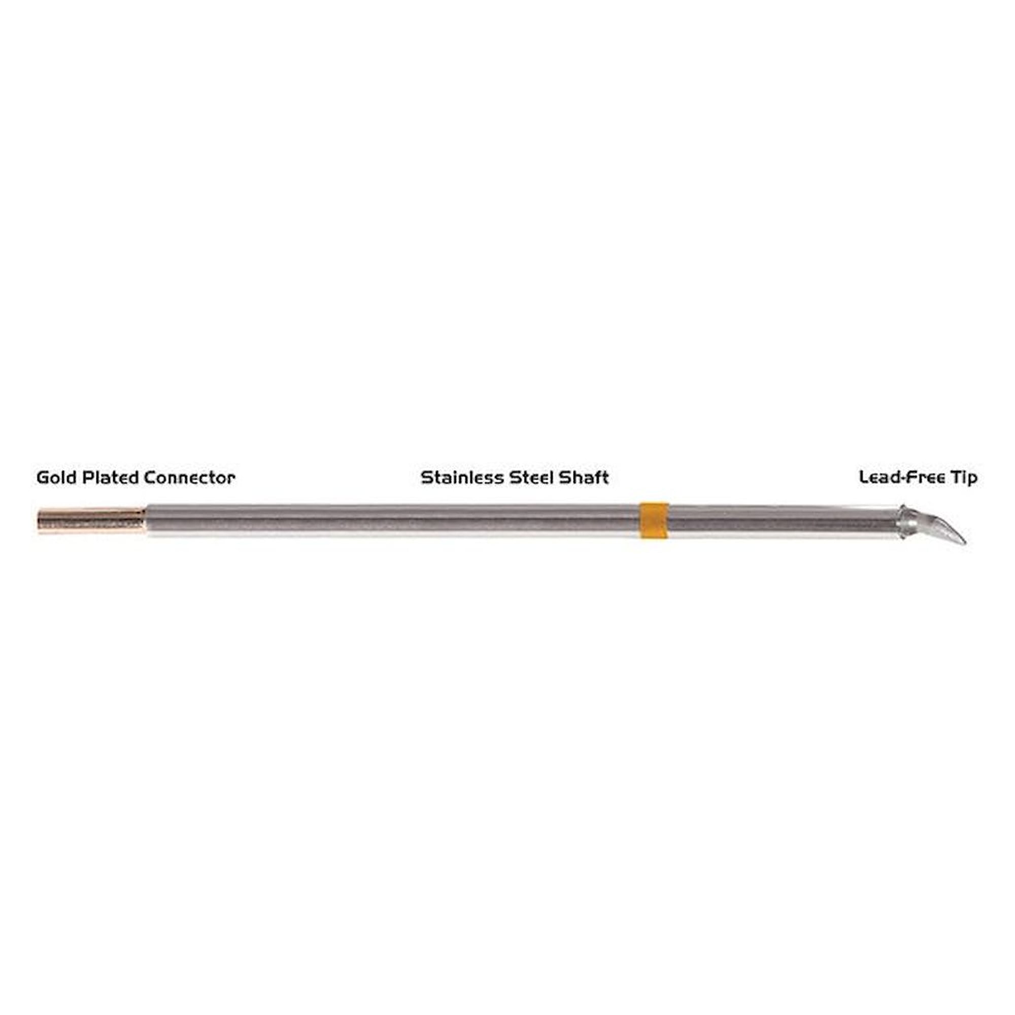 Thermaltronics M7CB225. Soldering Tip Chisel bent 30° 1.78mm (0.07")