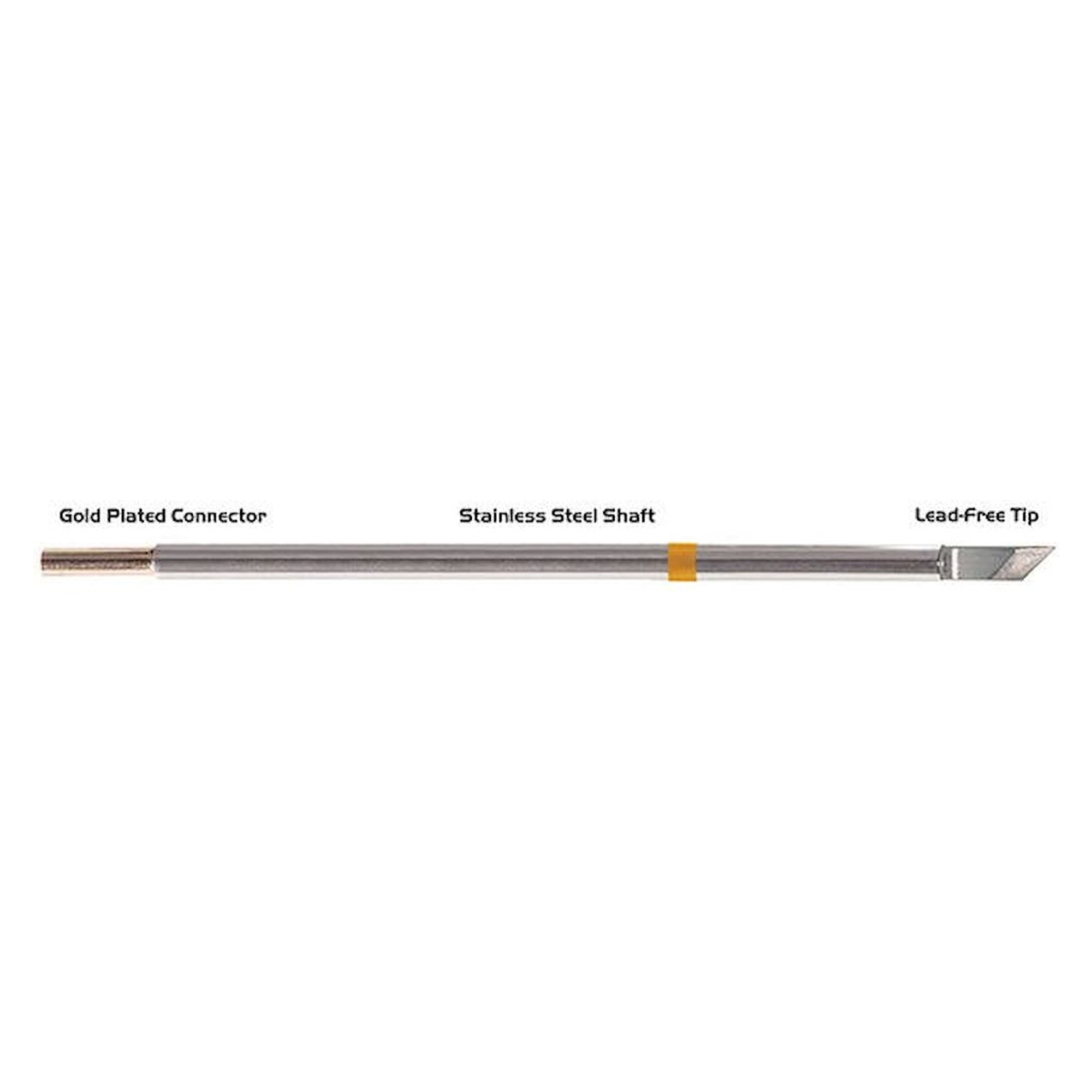Thermaltronics M7K100. Soldering tip knife shape 4,83mm (0,19"), tin range 2,03mm (0,08")