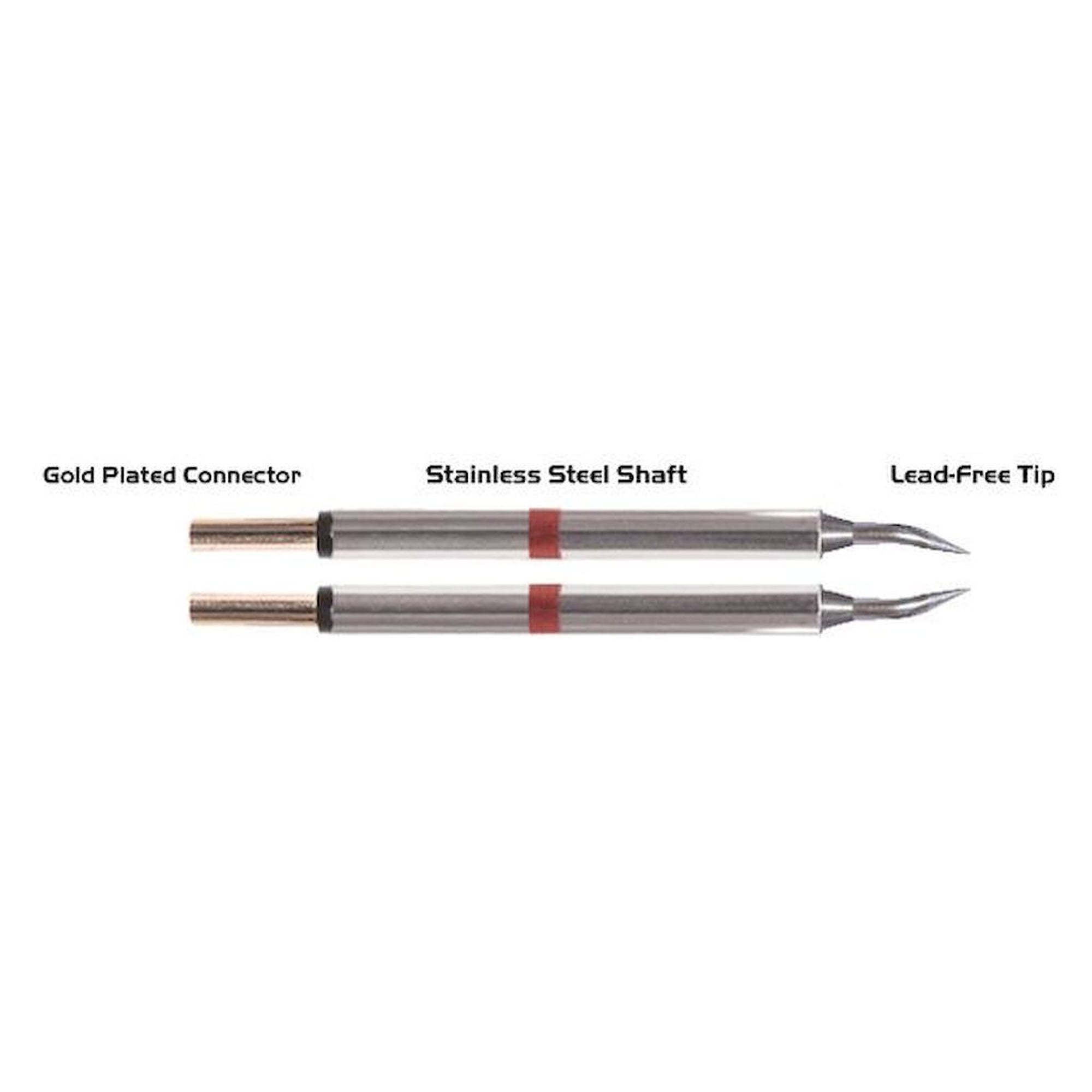 Thermaltronics M80TZ004. Pinzetten-Paar gebogen 30° Sharp 0,4mm (0,016")