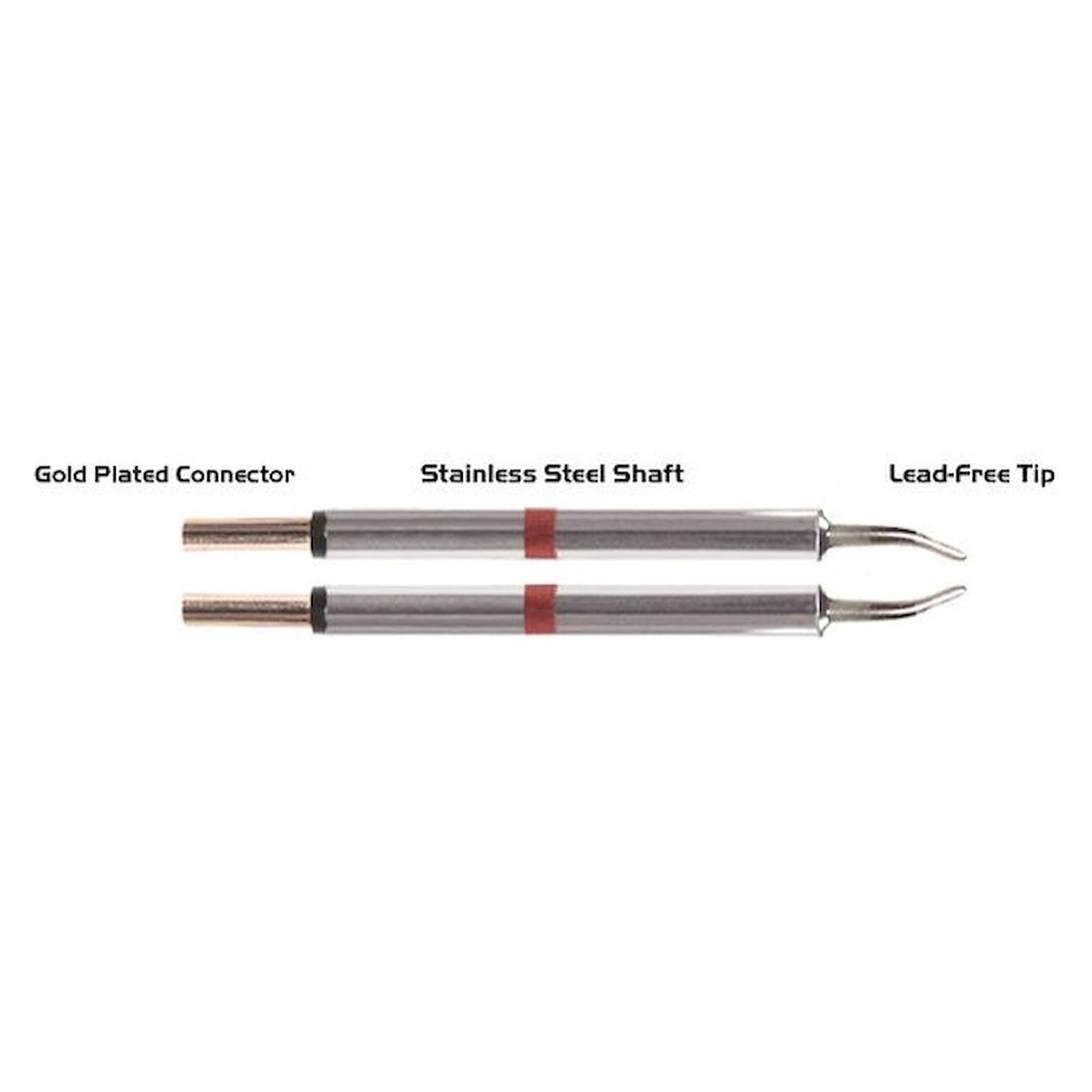 Thermaltronics M80TZ018. pair of tweezers, long range, chisel 1.78mm (0.07")