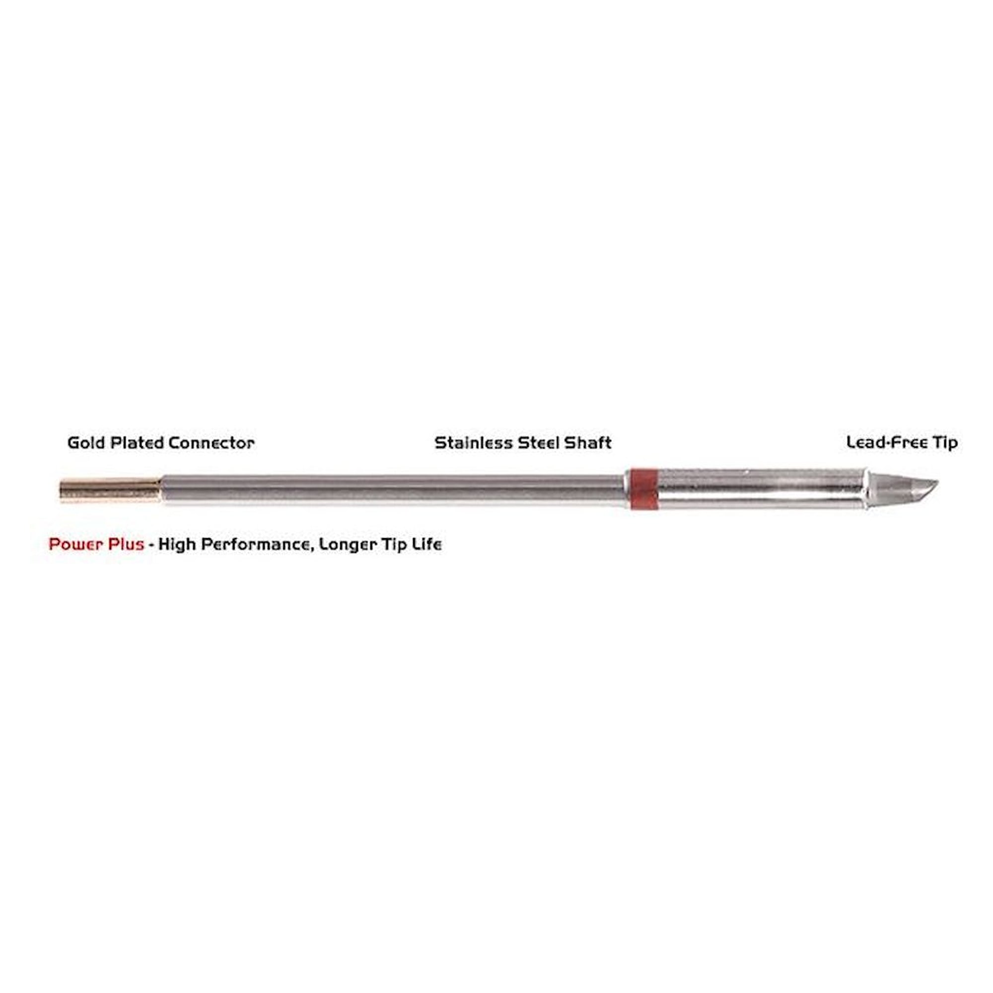 Thermaltronics M8BV030H. 45° 3.00mm (0.12"), Power Plus, bevelled soldering tip
