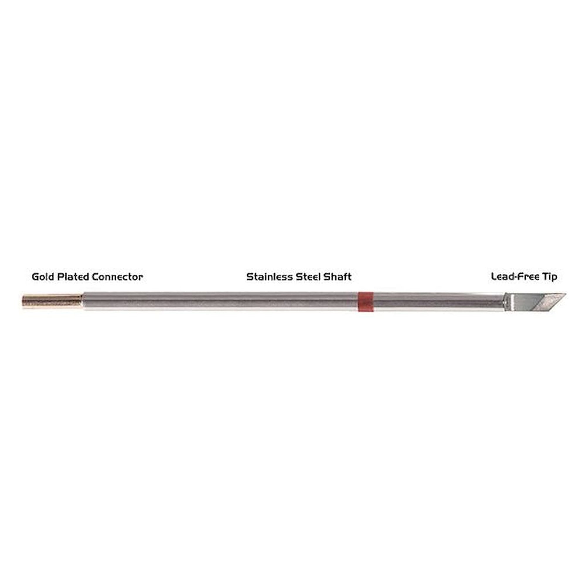Thermaltronics M8K100. Soldering tip knife shape 4,83mm (0,19"), tin range 2,03mm (0,08")
