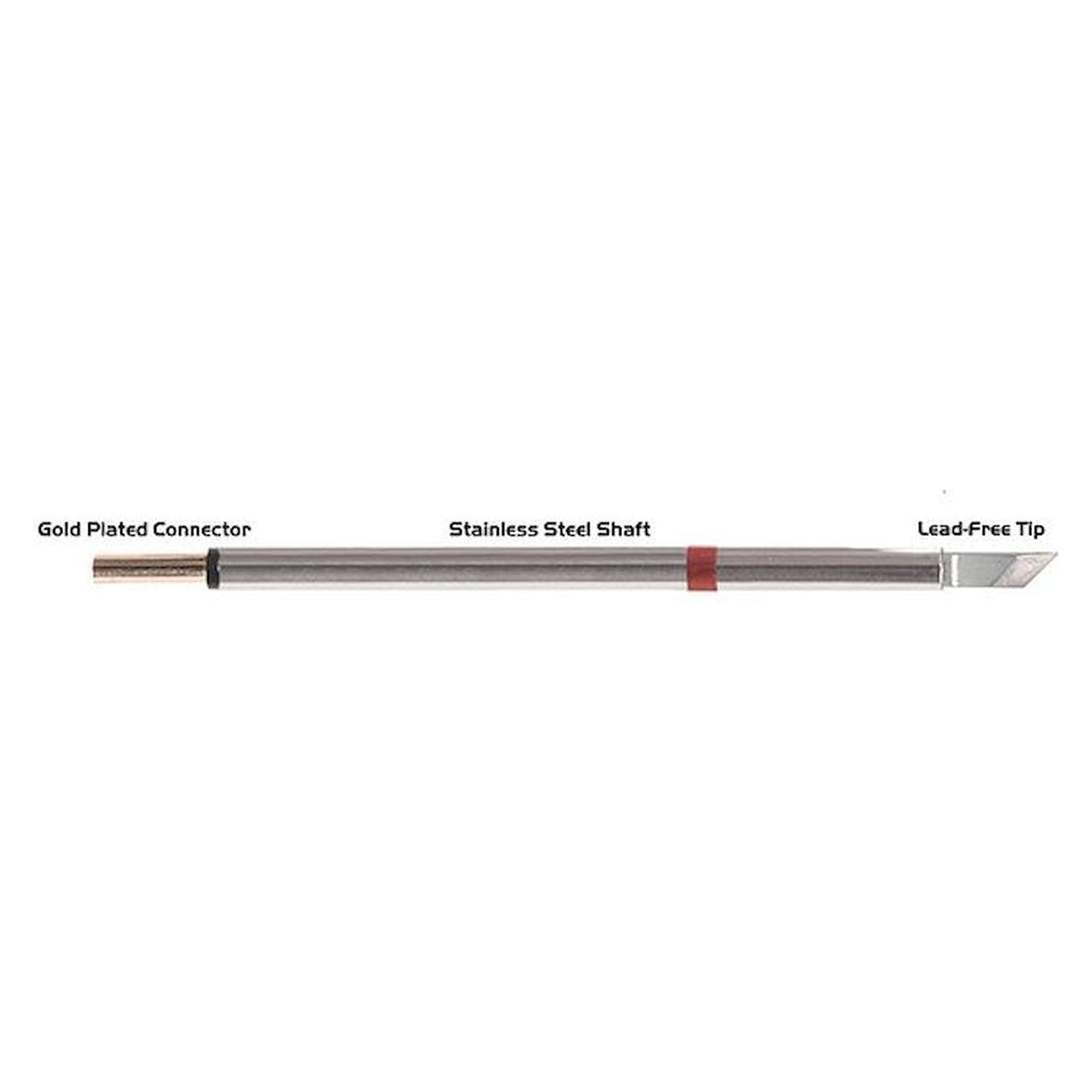 Thermaltronics PM80K100. Lötspitze Messerform 4,83mm (0,19"), Zinnbereich 2,03mm (0,08")