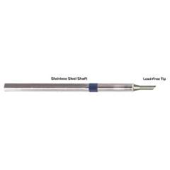 Thermaltronics S60BVF030. Soldering tip 45° 3.00mm (0.12"), tinned bevelled surface only
