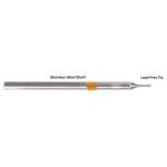Thermaltronics S75BVF010. Soldering tip bevelled 60° 1,00mm (0,04"), only bevelled surface tinned
