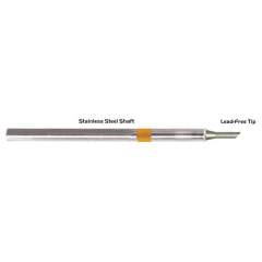 Thermaltronics S75BVF030. Soldering tip bevelled 45° 3,00mm (0,12"), only bevelled surface tinned