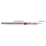 Thermaltronics S80BVF010. Soldering tip bevelled 60° 1,00mm (0,04"), only bevelled surface tinned
