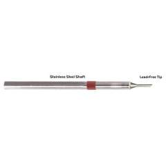 Thermaltronics S80BVF020. Soldering tip bevelled 45° 2,00mm (0,08"), only bevelled surface tinned