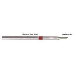 Thermaltronics S80BVF030. Soldering tip bevelled 45° 3,00mm (0,12"), only bevelled surface tinned