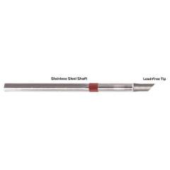 Thermaltronics S80BVF050. Soldering tip bevelled 45° 5,00mm (0,20"), only bevelled surface tinned