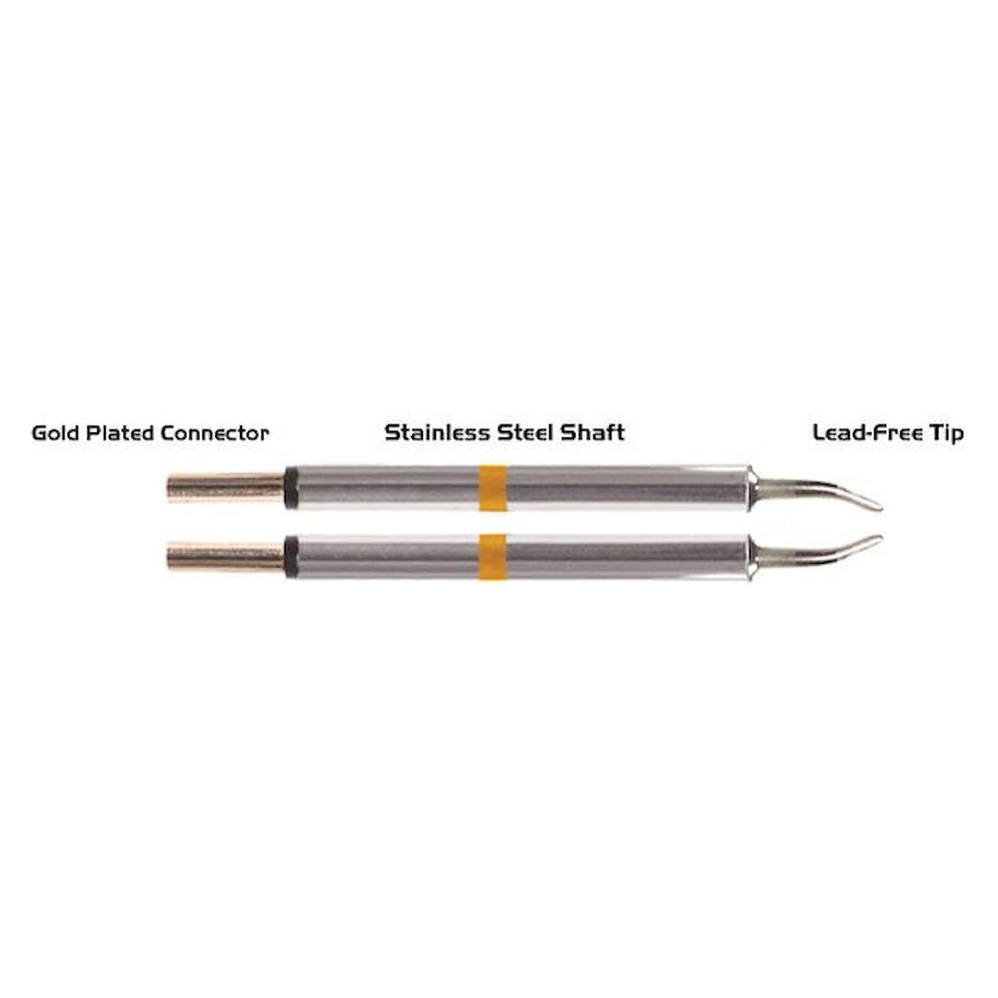 Thermaltronics T70TZ018. Pinzetten-Paar, große Reichweite, Chisel 60° 1,78mm (0,07")