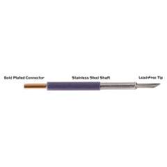 Thermaltronics TM60LR401. Soldering tip hoof-shaped, long range 60° 3.05mm (0.12")