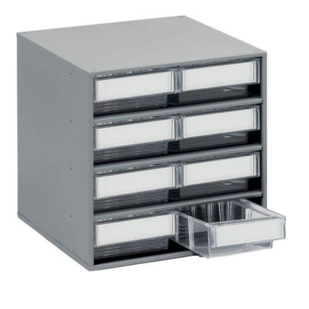 Treston 0840-1. Schubladenmagazin mit 8 Schubladen Typ 4020, glasklar