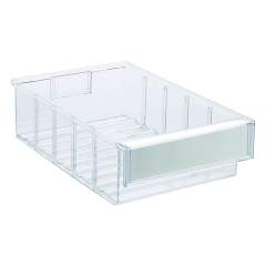 Treston 3020-1. Shelf bin 186x300x82 Crystal clear