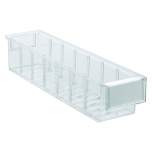 Treston 4010-1. Shelf bin 92x400x82 Crystal clear